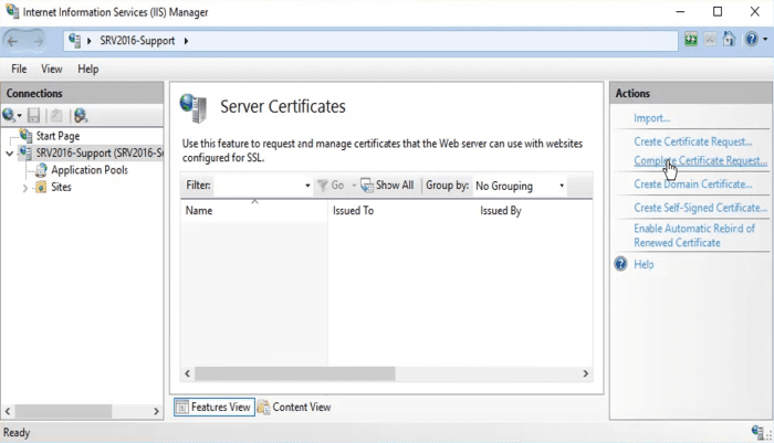 installing SSL Certificate on windows server 0 2 راهنمای سریع نصب گواهینامه SSL بر روی ویندوز سرور + آموزش گام به گام و تصویری اردیبهشت 1405 3