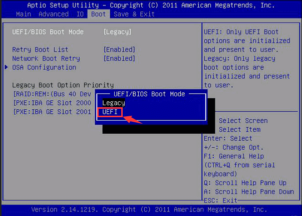 راهحل رفع ارور "نمیتوان ویندوز را روی دیسک GPT نصب کرد" یا "Windows Cannot Be Installed to This Disk" 6 change legacy to uefi راهحل رفع ارور "نمیتوان ویندوز را روی دیسک GPT نصب کرد" یا "Windows Cannot Be Installed to This Disk" اردیبهشت 1405 5