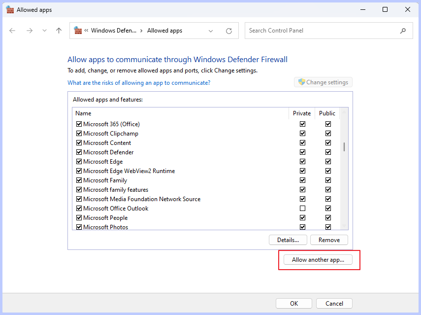 firewall 4 1 قرار دادن برنامه‌ها در لیست سفید در ویندوز 11/10 – روش‌ها و ابزارهای پیشنهادی اردیبهشت 1405 13